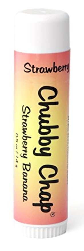 Three (3x) Large Jumbo Chapstick Natural Chapstick - 1/2 Ounce Lip Balm (Strawberry Banana)-Velvo Beauty