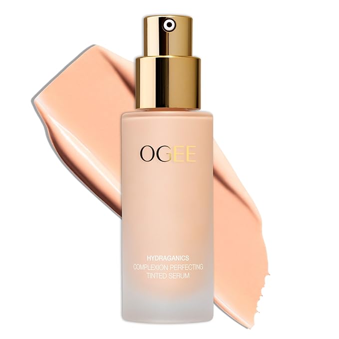 Ogee Complexion Perfecting Liquid Foundation - Lightweight Tinted Moisturizer For Face (Poplar 0.10C - Fair, White-Pink Undertones) - with Vitamin C & Jojoba Oil - Certified Organic & Made in USA-Velvo Beauty