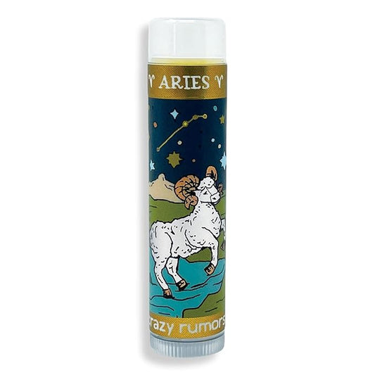 Crazy Rumors Aries Zodiac All Natural, Plant Based Lip Balm to Moisturize and Nourish your Lips - Fire Blend (Sweet Orange, Fresh Berry, Aromatic Spice)-Velvo Beauty