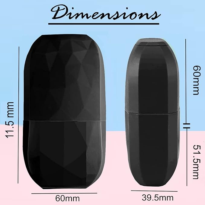 Ice Roller for Face and Eyes, Face Massager Use for Tighten & Double Skin Tone, Enhance Your Natural Glow with Ice Face Roller (Smoky Black)-Velvo Beauty