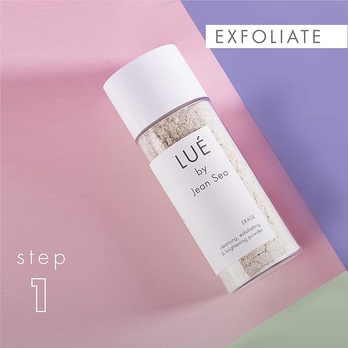 SKIN SOLUTION SET a THREE Step Solution for All Skin Types, Includes Lue by Jean Seo ERASE exfoliant, BALANCE Hydrating Serum and CLEAR Spot Control-Velvo Beauty