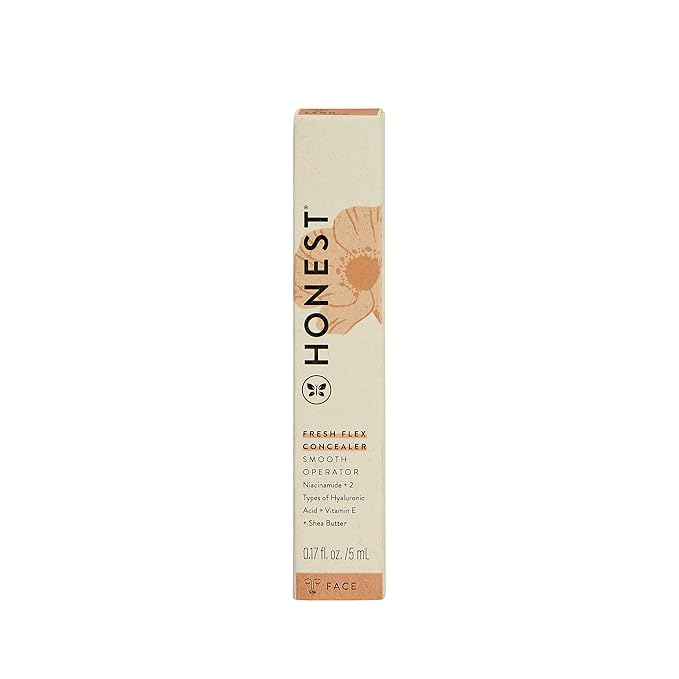 Honest Beauty Fresh Flex Concealer with Niacinamide + Vitamin E + Hyaluronic Acid | Vegan + Cruelty free | Fawn, 0.17 fl oz-Velvo Beauty