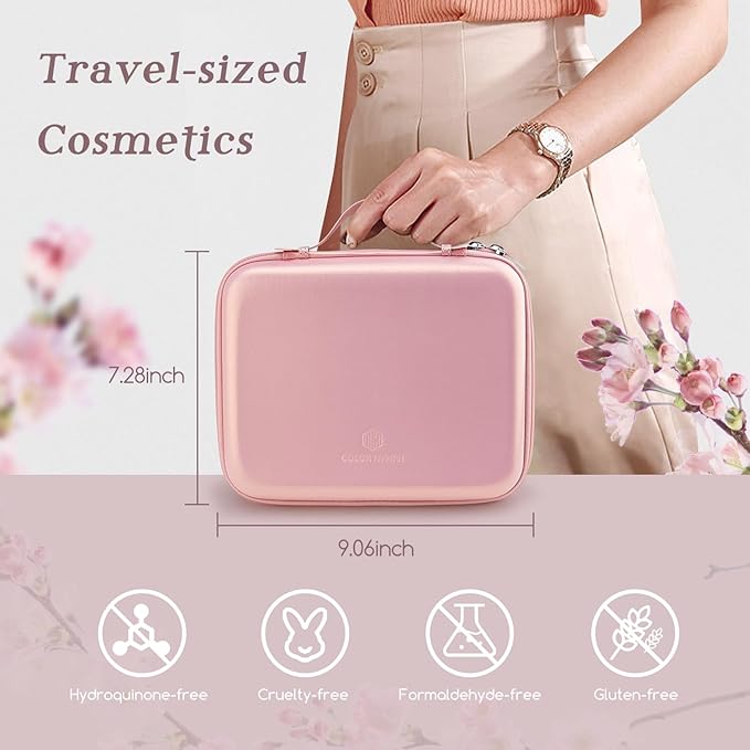 Color Nymph Makeup for Teens with Reusable Pink Handbag, All In One Girls Makeup Sets Makeup Kits for Girls Women with Eyeshadow Blushes Bronzer Highlighter Lipgloss-Velvo Beauty
