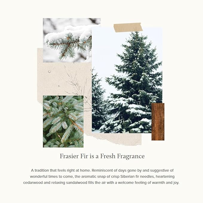Thymes Frasier Fir Hand Cream, Travel Tin Candle Jar and Bar Soap Gift Set - Scented with Notes of Siberian Fir, Cedarwood, and Sandalwood - Luxury Home Fragrance Set - Hostess Gift for the Holidays-Velvo Beauty