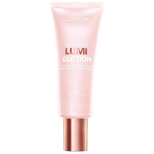 L'Oreal Paris Makeup True Match Lumi Glotion, Natural Glow Enhancer, Illuminator Highlighter, Bronzing Drops For a Sun-Kissed Glow, 901 Fair-Velvo Beauty
