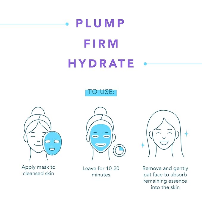 LAPCOS Collagen Sheet Mask, Firming Daily Face Mask with Collagen Peptides for Anti-Aging, Helps to Minimize Wrinkles, Restores Skin Elasticity & Firmness, Korean Beauty Favorite, 5-Pack-Velvo Beauty