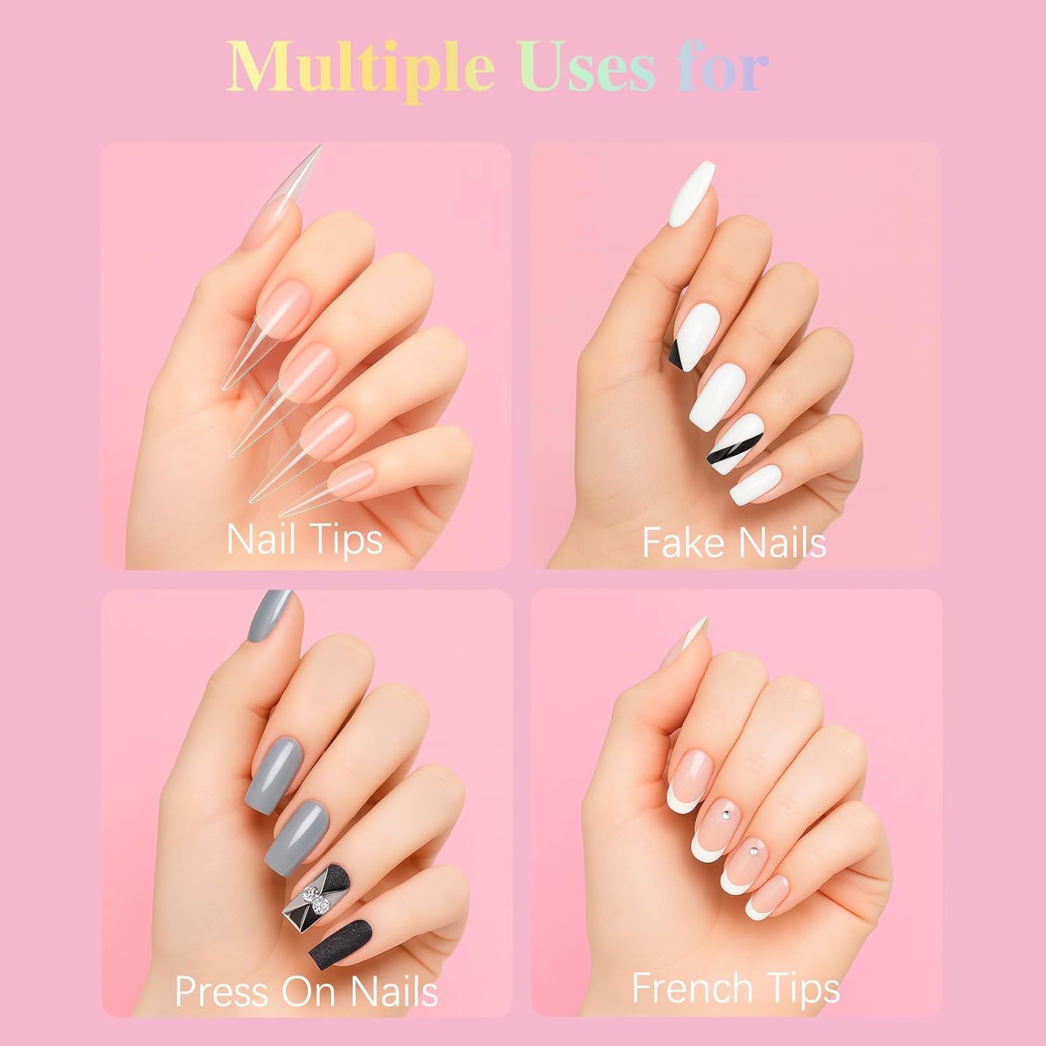 Super Strong Nail Glue for Press Ons, Brush On Press On Nail Glue for Acrylic Nail Tips, SSWSBYKE 10ml Quick Drying Long Lasting Bonding Adhesive, Mess-Free Application-Velvo Beauty