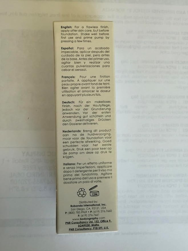 BODYOGRAPHY - Foundation Primer (Neutral): Flawless Anti-Aging Salon Makeup Primer w/Vitamin E, A, Jojoba, Grapeseed Oil | Control Shine | Gluten-Free, Cruelty-Free, 1 oz.-Velvo Beauty