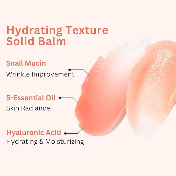 Snail Filtrate Anti-Wrinkle Multi Balm Stick I All-In-One Wrinkle Free Balm, Instant Natural Glow Care For Neck, Under Eye Bags, Lips I Hydrating Moisturizer For Skin Care-Velvo Beauty