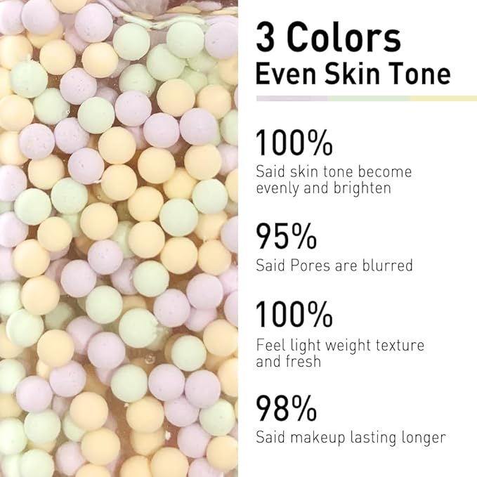 CATKIN Skin Tone Corrector Makeup Primer, Isolation Cream, 3 IN 1 Skin Tone Correcting, 73% Moisturizing Essence, Oil Control Primer For Flawless & Poreless Face Makeup Base Oil Free Formula-Velvo Beauty