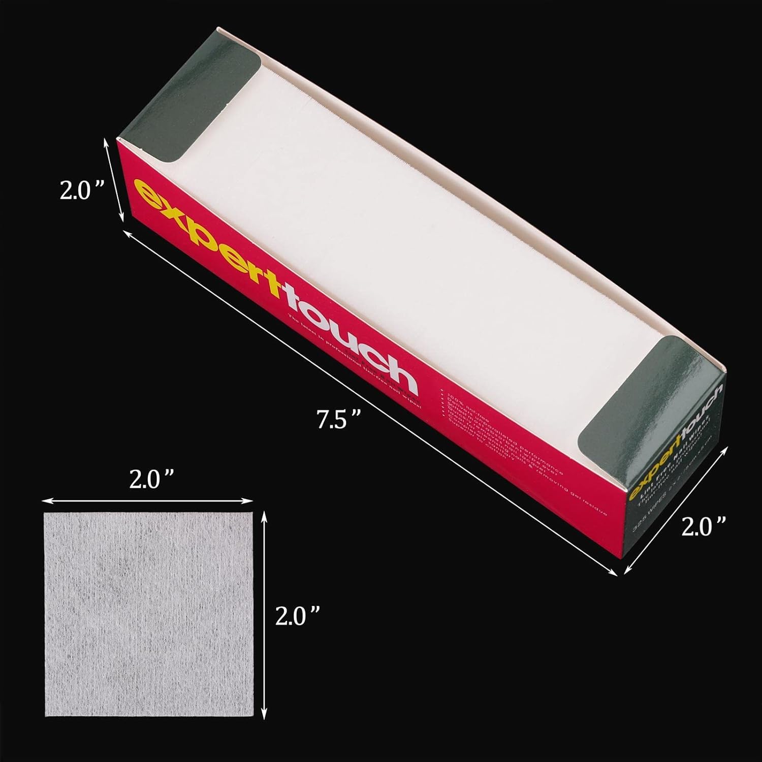 2600 Pcs Lint Free Nail Wipes for Gel Nail Disposable Nail Polish Remover Wipes Cotton Pads White, 8 Pack-Velvo Beauty