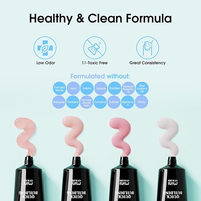 ROSALIND Poly Nail Gel Kit -12 Colors + Nail Art Accessories Kit Summer Neon Poly Nails Gel Kit Starter Kit With Slip Solution Pro Bright Colors Nail Extensions Gel Set with Mini UV Lamp-Velvo Beauty