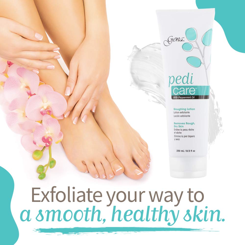 Gena Pedi Care Lotion with peppermint oil 8.5-Ounce, 1 Count-Velvo Beauty