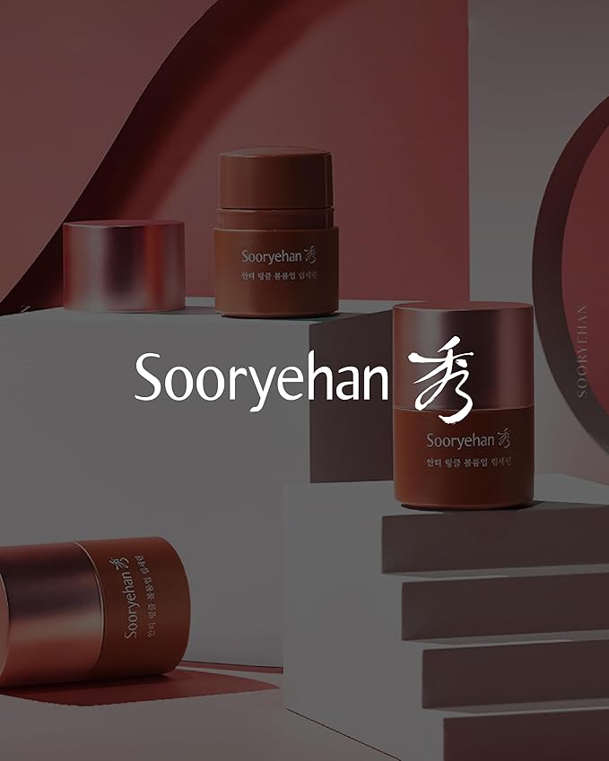 Sooryehan Tinted Lipcerin Lip Balm (0.5fl oz) - Age-Defying, Plumping, Hydrating, Nourishing Lip Care for Dry, Chapped Lips. Korean Skin Care. Peptides, Collagen, Shea Butter, Plant-Based Squalane.-Velvo Beauty