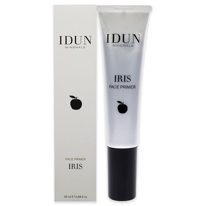 Liquid Face Primer, Iris - Creates Even Base, Helps Make-up Stay On - Silky Finish - 100% Vegan, Activated Charcoal, Safe for Sensitive Skin - Grey, 0.87 oz-Velvo Beauty