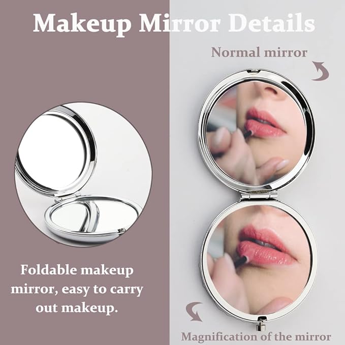 TGBJE Eye Lash Pocket Mirror Lashes Girl Gift I TEND to Lash Out Compact Mirror for Women Girls Beautician Gift (lash out mirror)-Velvo Beauty