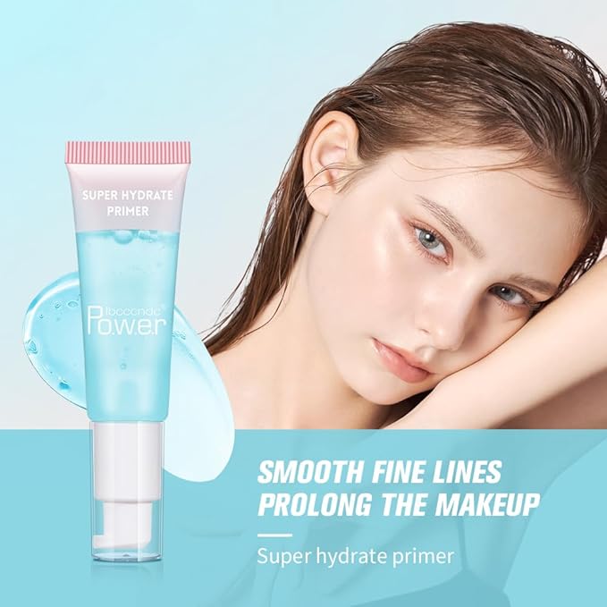 Super Hydrate Primer - Translucent Gel Formula for Long-lasting Makeup | Works on All Skin Types and Tones, Perfect Pre-makeup Primer (02 +4% Niacinamide)-Velvo Beauty