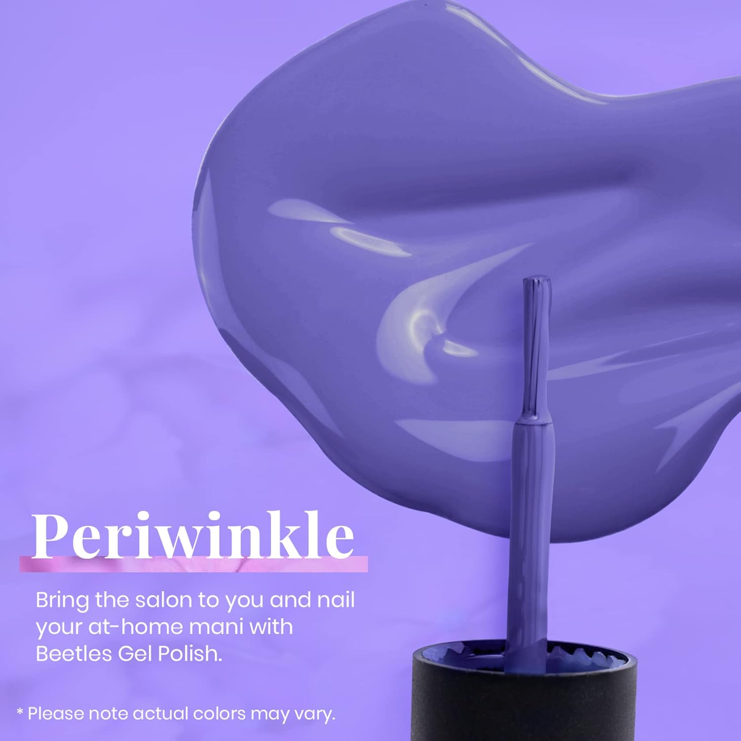 beetles Gel Polish Purple Gel Nail Polish Periwinkle Color 15ml Soak Off Uv Lamp Nail Art Manicure Salon Design DIY Home Gift for Women Girls-Velvo Beauty