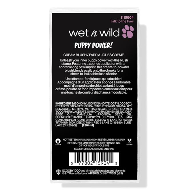 wet n wild Scooby Doo Collection Puppy Power! Cream Blush - Talk to the Paw-Velvo Beauty