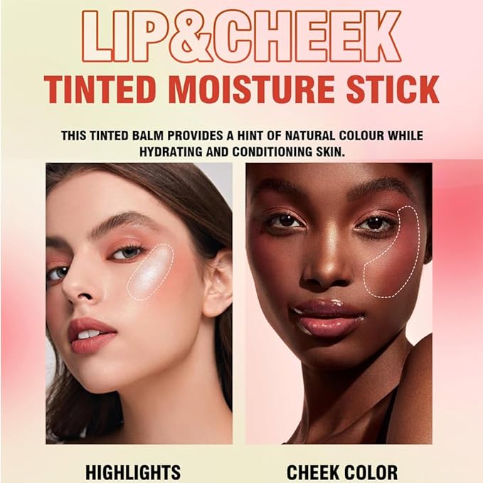 Soft Creamy Highlighter Blush Stick, Silky Smooth Shimmer Bronzer Stick,Waterproof Blendable Natural Glow Highlighter Makeup Stick, Lightweight Body Face Illuminator Luminizer,06 Golden Brown-Velvo Beauty