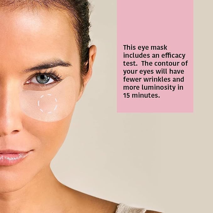 Eye Masks, Reduces Wrinkles, Dark Circles & Puffiness - Pack of 5 Pairs - Hydrating Patches with Niacinamide, Caffeine, Peptides - Vegan, Cruelty-Free, Skincare, Under Eye Treatment, Gift-Velvo Beauty