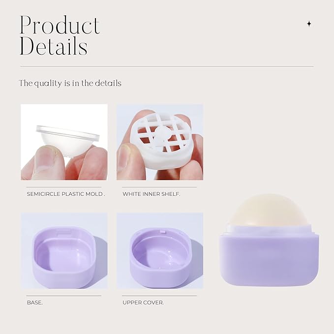 0.25 oz（7g） Empty Lip Balm Square Containers Tubes Lipstick 12 Pieces for Make Natural Lip Balm Lip Care - DIY & BPA FREE (Purple)-Velvo Beauty