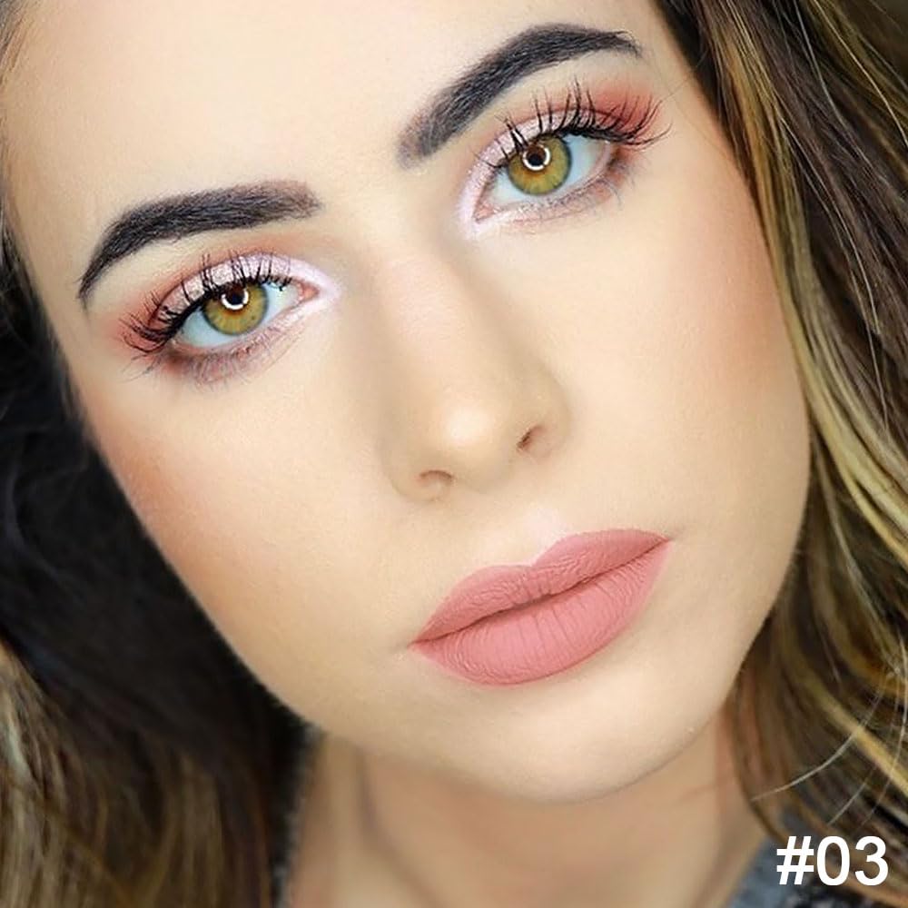 Kaely 2-in-1 Nude Beige Brown Lip Liner & Lipstick Set Kit for Women, Matte Lips Kit with Lip Liner Lip Stains Long Lasting Waterproof 24 Hour Lipstick and Lip Liners Combo Lipliners Pencil Set 03-Velvo Beauty