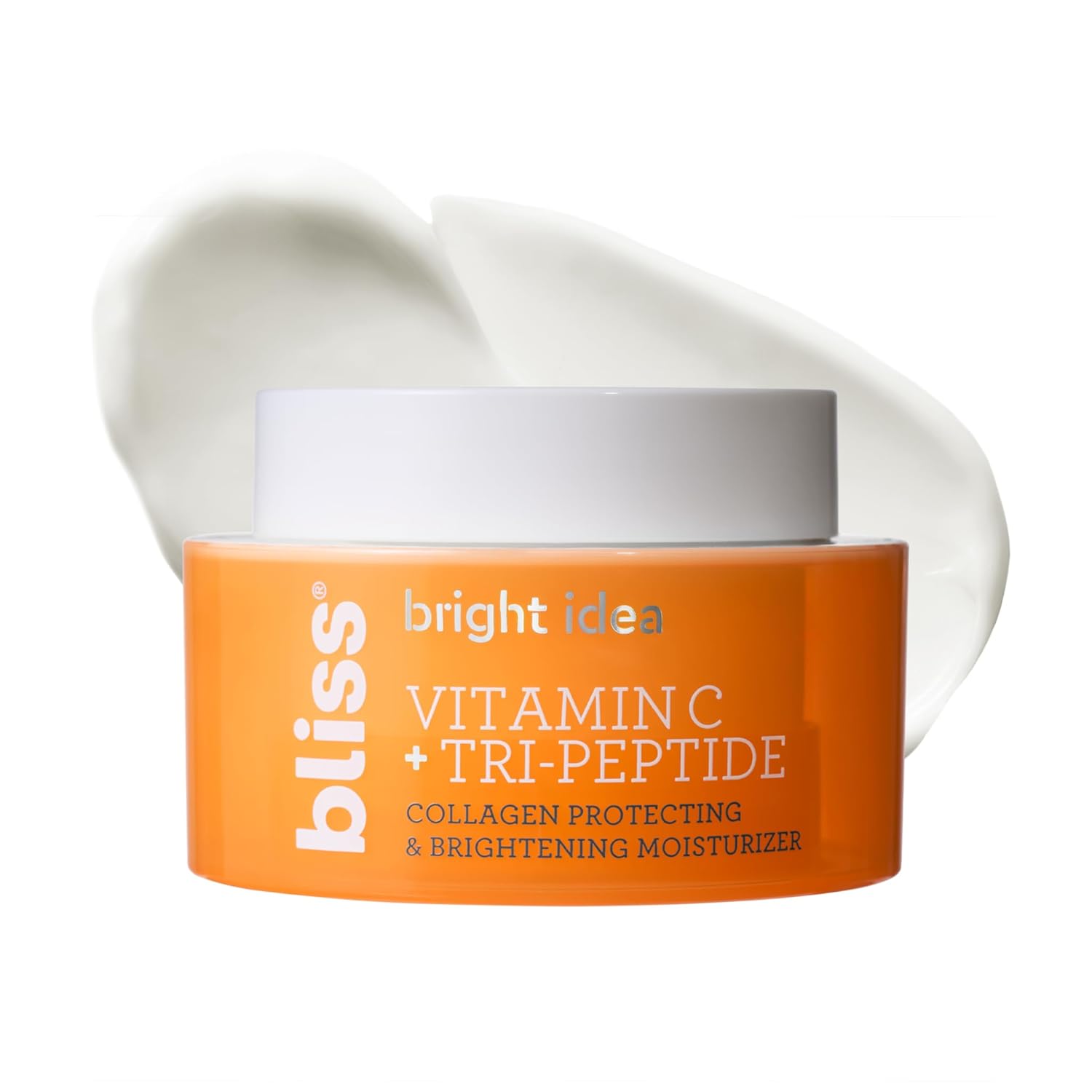 Bliss Vitamin C + Tri-Peptide Brightening Moisturizer | Squalane & Hydration Boosters | Anti-Aging Face Cream for Collagen and Elasticity | Clean Vegan & Cruelty Free 1.7 fl oz-Velvo Beauty