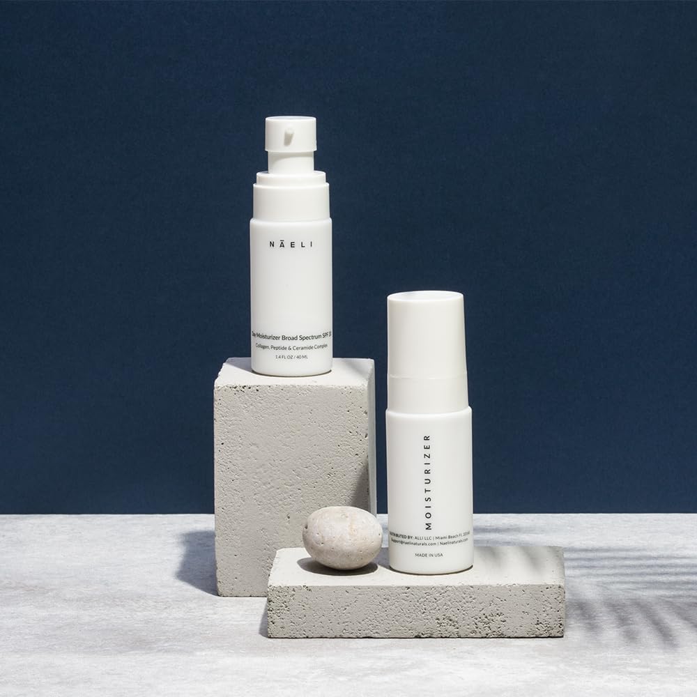 NAELI Face Moisturizer with SPF 30, Anti Aging Collagen & Peptide Cream, Reduces Wrinkles - Lightweight Skin Hydration with Hyaluronic Acid, Paraben Free & Non-Comedogenic Sunscreen, 1.4 oz-Velvo Beauty