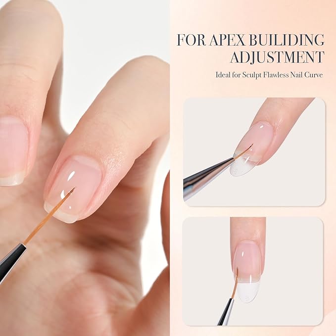 GAOY 5Pcs Nail Art Liner Brushes, Professional Painting Art Pen Set, Nail Design Tools for French Liner, Thin Details and Fine Drawing-Velvo Beauty