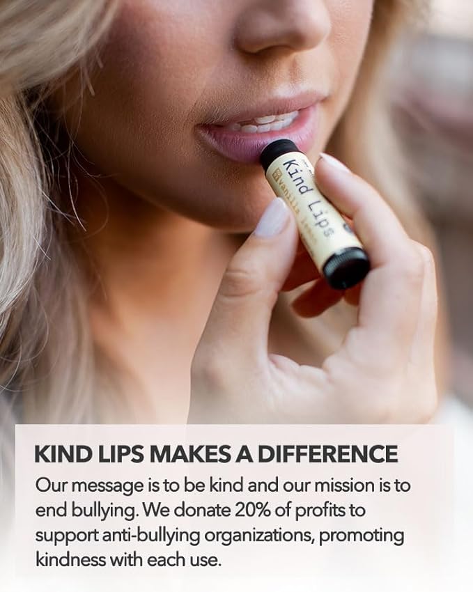 Kind Lips Lip Balm - Nourishing Organic Lip Care for Silky Smooth and Cracked Lips - BubbleGum Flavor Chap Stick and Lip Moisturizer - 100% Natural Ingredients - 0.15oz (Pack of 1)-Velvo Beauty