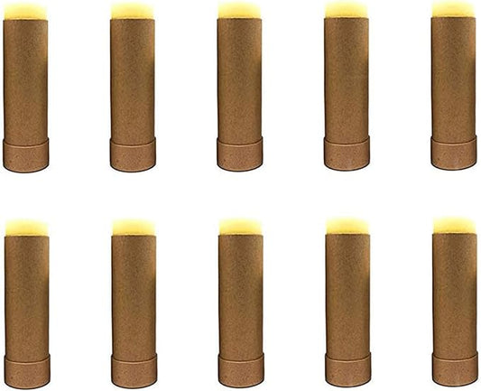 10 Pcs 2 Oz Paperboard Lip Balm Tubes Cardboard Tubes Empty DIY Lipstick Tube Refillable Lip Gloss Container Solid Perfume Tubes 60g Chapstick Container for Cosmetic Samples Deodorant(Brown)-Velvo Beauty