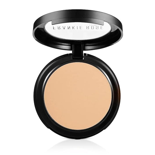 Frankie Rose Cosmetics Powder Foundation – Full Coverage Face Powder For Pores & Imperfections, Evens Out Skin Tone & Shine-Control | 58 Grams (Porcelain)-Velvo Beauty
