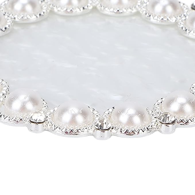 Polish Mix Palette, Resin Nail Art Display Board Cosmetic Nail Mixing Palette Color Mixing Nail Art Tips Display Plate(Silver)-Velvo Beauty