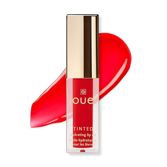 Jouer Essential Tinted Hydrating Lip Oil Gloss – Moisturizing Dry Lip Treatment Serum - Fragrance Free Tinted Lip Oil - Jojoba Seed Oil and Apricot Oil Formula-Velvo Beauty