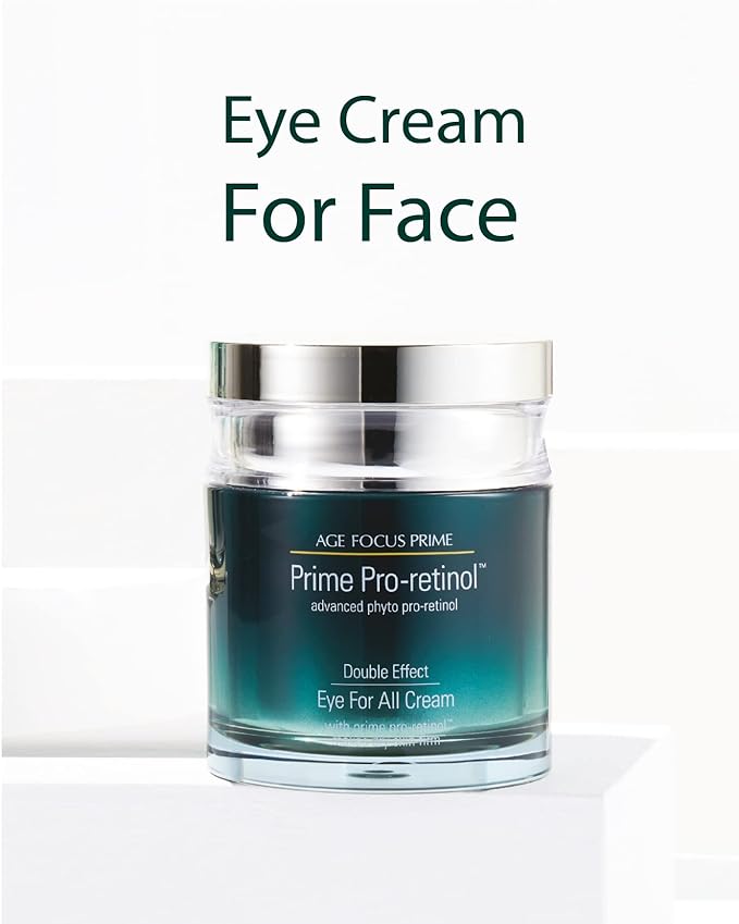 Isa Knox AGE FOCUS Prime Double Effect Eye For All Cream Set (3.4fl oz) - Korean Skincare Set, Lightweight Rich Eye Cream, Toner, Emulsion with Daytime Retinol,-Velvo Beauty