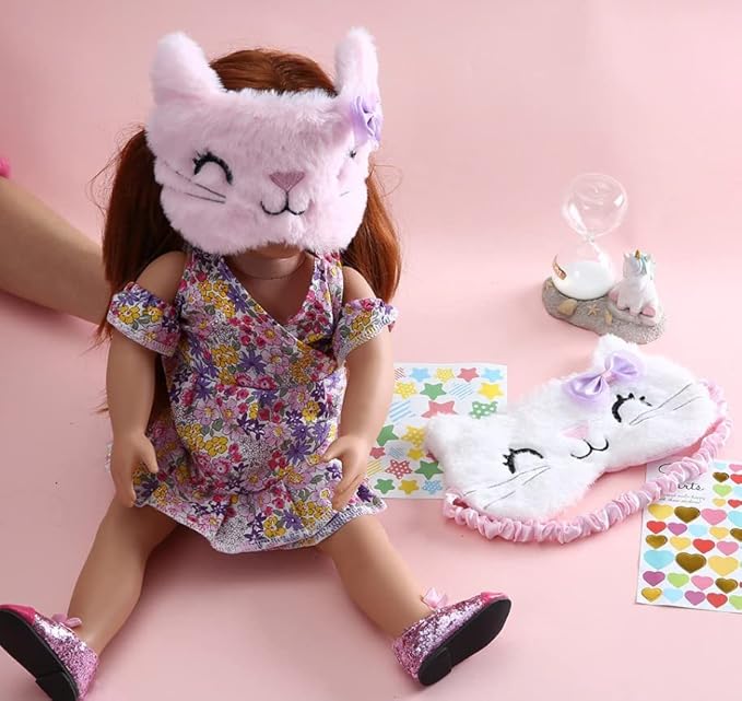 Sanrio Hello Kitty Sleep Eye Mask/Hello Kitty Face Sleep Mask/Comfortable and Soft Eye Cover Sleep and Cheese # .3 Tissue-Velvo Beauty