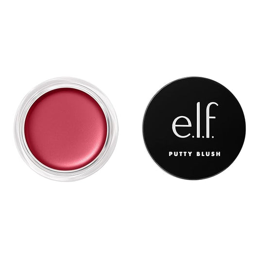 e.l.f. Putty Blush, Creamy & High-Pigment Formula For A Natural Glow, Delivers A Semi-Matte & Powder Finish, Vegan & Cruelty-Free, Caribbean-Velvo Beauty