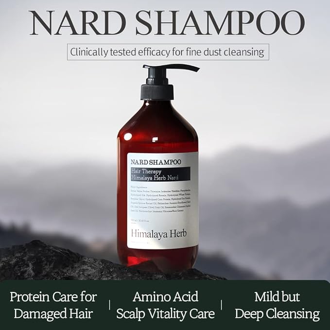 Bouquet Garni NARD Hair Shampoo Lavender Musk - Scalp Vitality, and Soft Cleansing (Containing Argan Olive Jojoba Macadamia Sunflower Oil, Protein, and Amino Acids) - 16.9 oz-Velvo Beauty