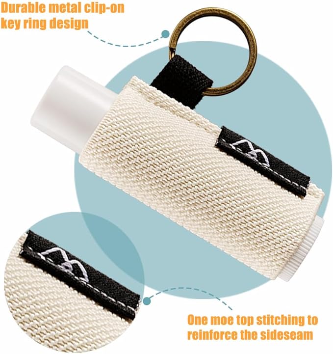WK IEASON Lip Balm Holder Keychain Bulk Chapstick Holder Key chain-Velvo Beauty