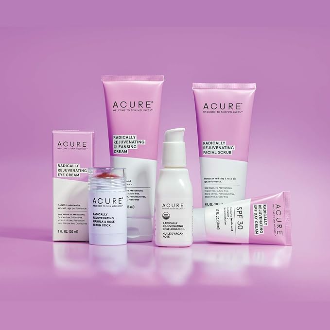 Acure Radically Rejuvenating Under Eye Hydrogel Mask, Provides Anti-Aging Support, & Silk Tree, Purple, Cucumber, 0.236 Fl Oz (Pack of 1)-Velvo Beauty