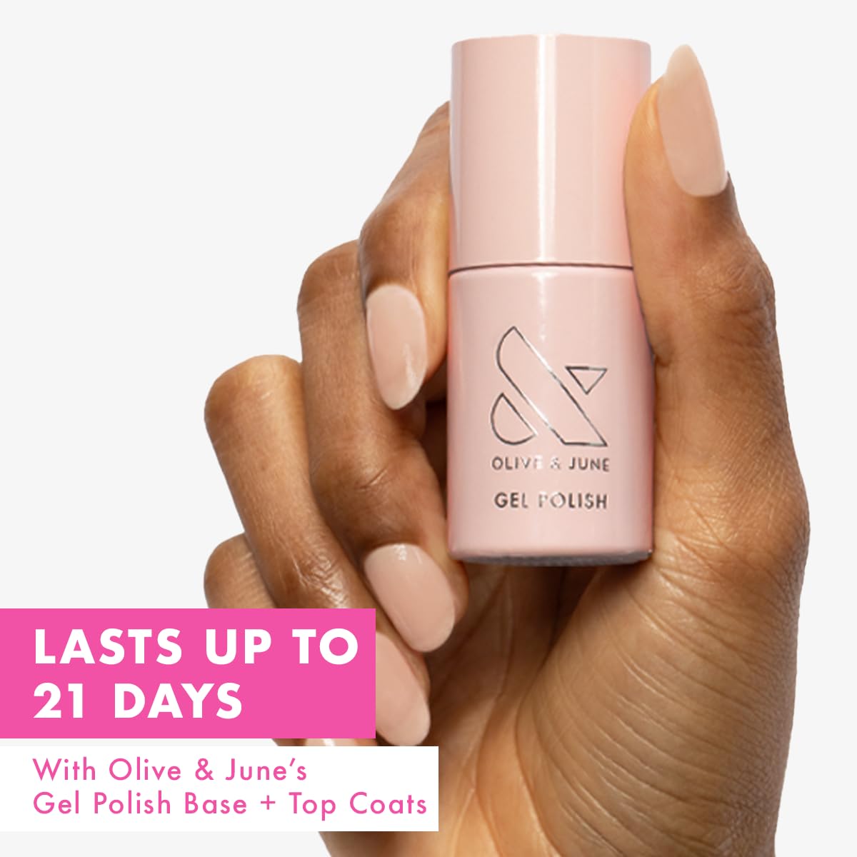 Olive & June Gel Polish | UV LED Nail Lamp Needed | Long Lasting Formula | Up to 21 Days of Wear | Damage-Free Removal | Salon-Quality Manicure at Home | The Queen Takes Her Tea with Milk Sheer Mauve-Velvo Beauty