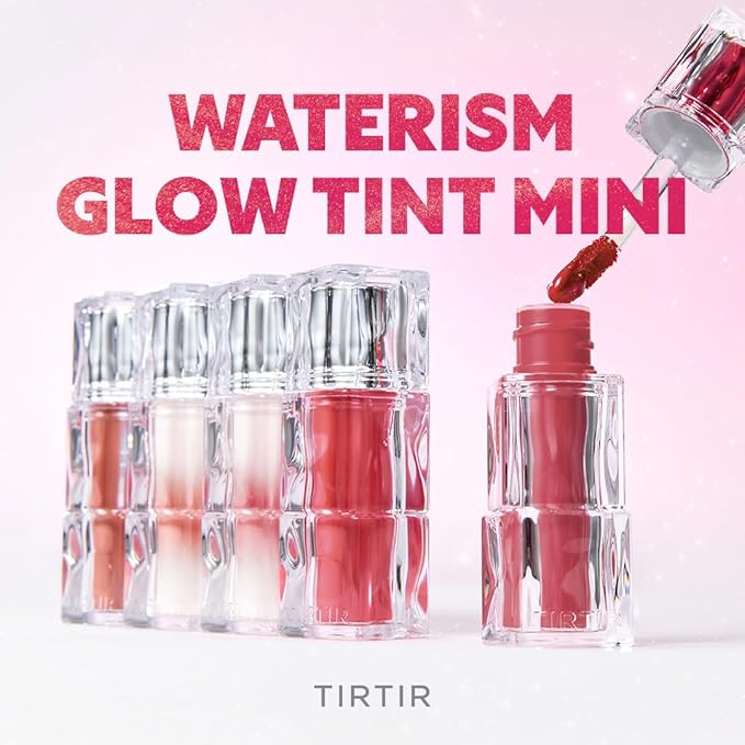 TIRTIR [*Mini Size Waterism Tinted Lip Gloss #29 Eveny, 0.06 Fl Oz – Kiss Ready Lipgloss, 12H Long Lasting Non Sticky Natural Tinted Glow Korean Multiuse Cheek and Lip Tint for Women gift-Velvo Beauty