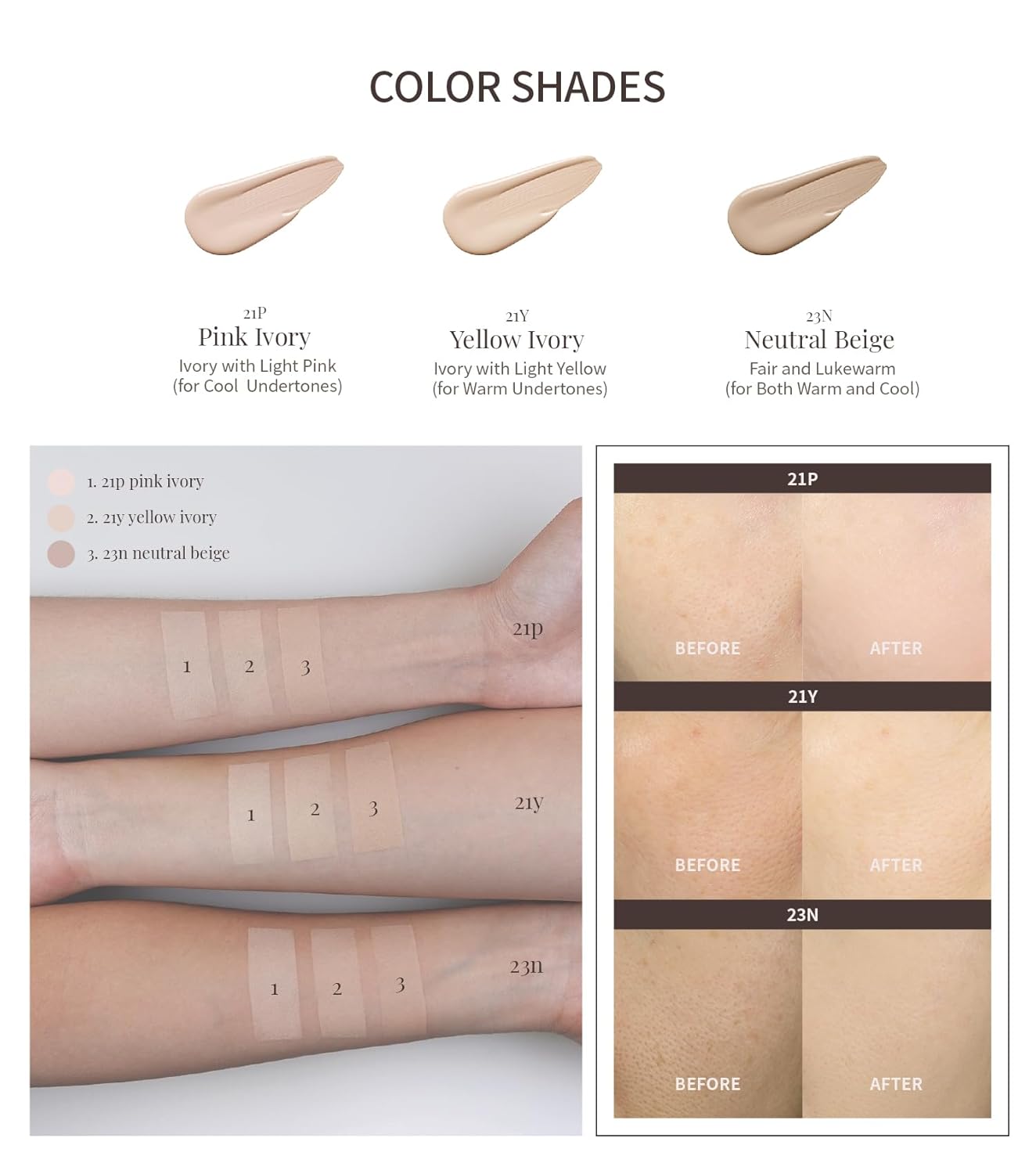 Heart Percent Dote on Mood Layer Cushion SPF 50+/PA+++ with Refill, Satin Glow Silky Flawless Finish Full Coverage Advanced Skincare Foundation (#21Y)-Velvo Beauty