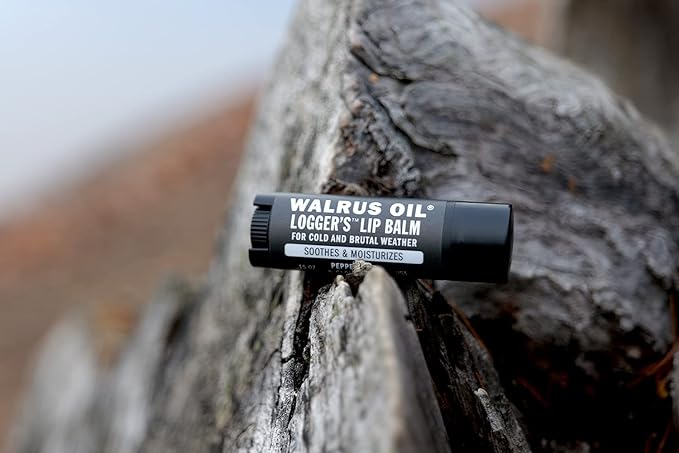 WALRUS OIL - Logger's Lip Balm, 2-Pack, 100% Vegan, Made with Candelilla Wax, Almond Oil, Coconut Oil, Jojoba Oil, and Natural Ingredients.-Velvo Beauty