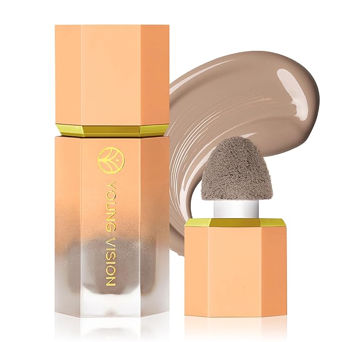 Liquid Contour Stick Makeup - Cream Face Contour Wand with Cushion Applicator, Natural Matte Long Lasting Creamy Bronzer Contour, Lightweight Silky Blendable (#02 SOFT TAN)-Velvo Beauty