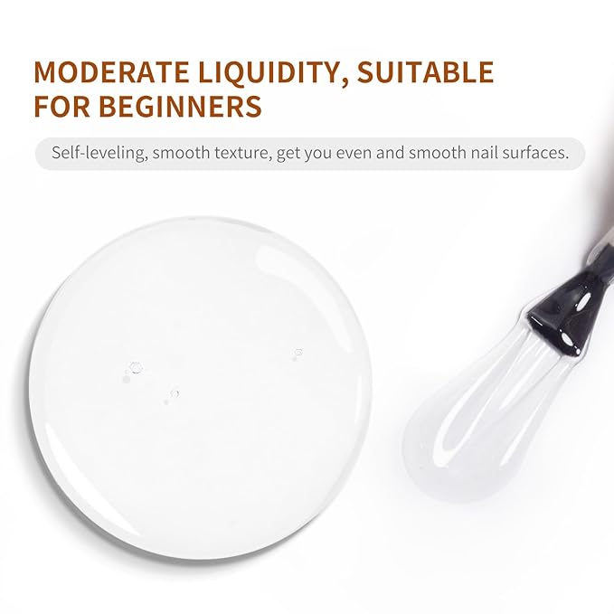 JODSONE Clear Builder Gel for Nails 10ml, Nail Strengthener Gel for Nail Apex, Extensions, Repairing, Thickening, Hard Gel Polish Needs Nail Lamp Curing, DIY Salon Nail Art-Velvo Beauty