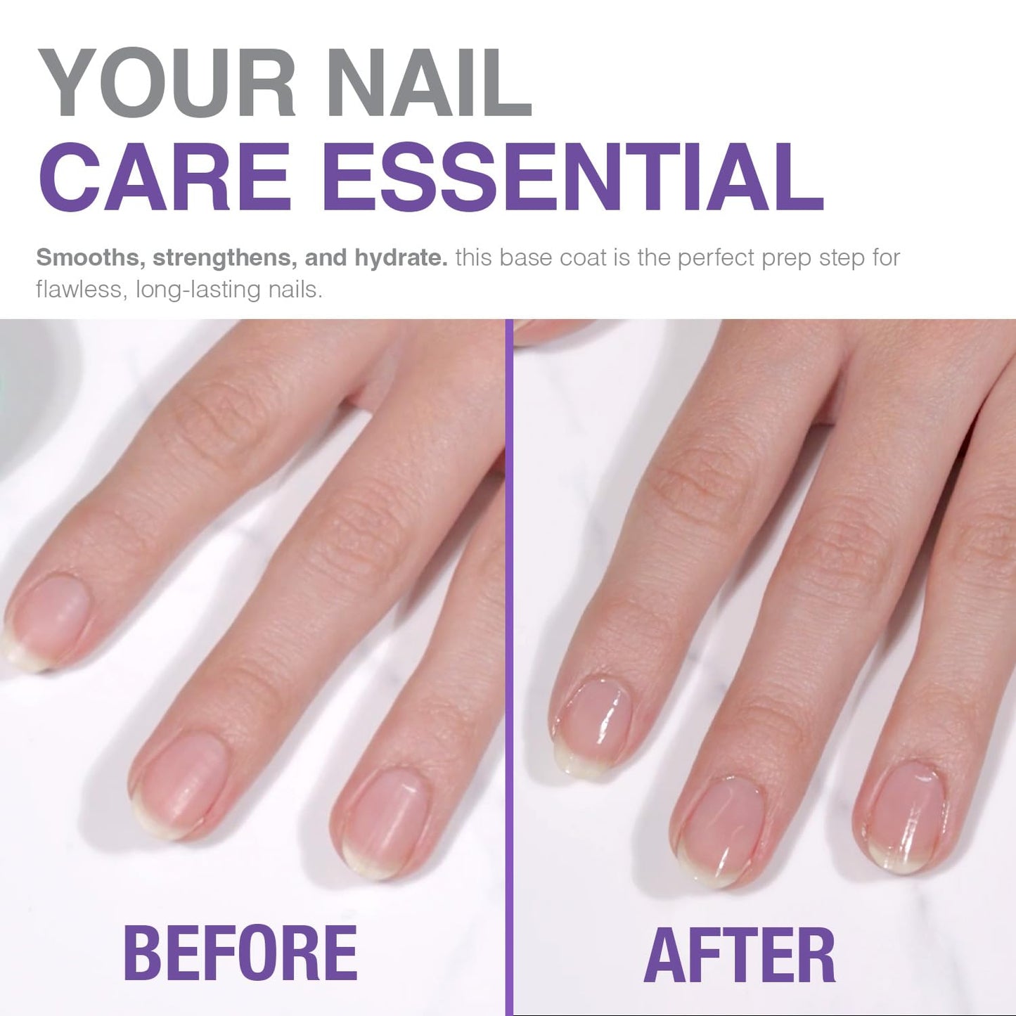 Probelle Hydrating Base Coat for Dry and Brittle Nails, Instant Moisturizer, Nourishes and Soothes Nails with a Healthy Glow, Extends Polish Life, Ideal for Dehydrated, Rough, Breaking Nails-Velvo Beauty