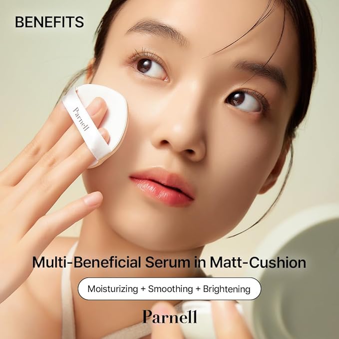 Parnell Cicamanu Serum In Matte Cushion (#23 Natural beige, 15g)-Velvo Beauty