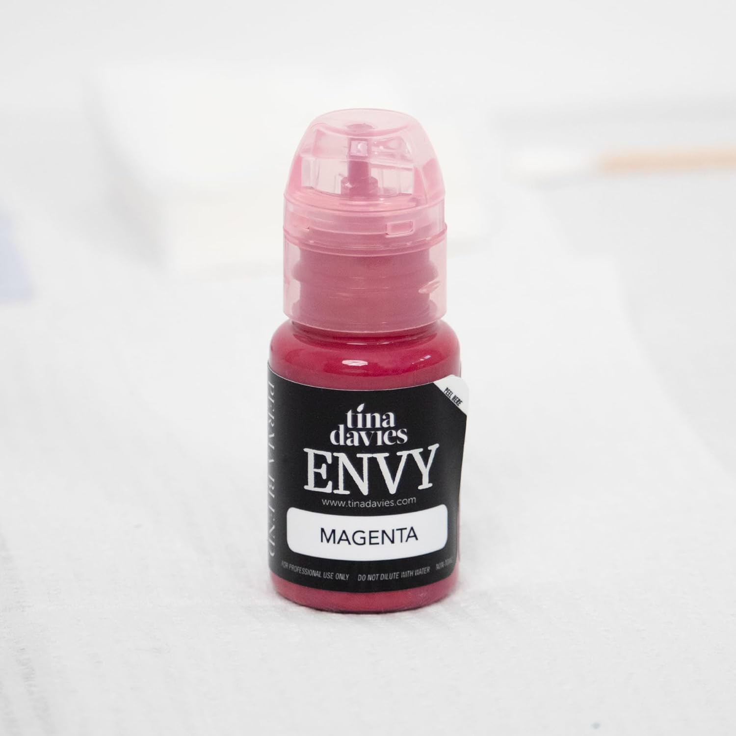 Tina Davies Professional Envy & Lust Lip Pigments - Permanent Lip Makeup - Colors Heal True to Tone - High Retention - Envy Magenta, 1/2oz/15ml Bottle-Velvo Beauty